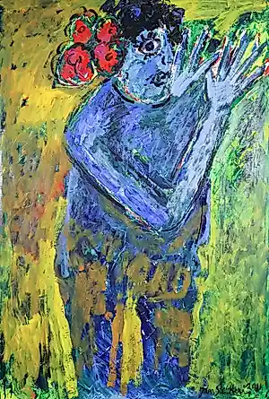 Jan Sierhuis - Groot schilderij! - Olieverf op doek, Gitane kaufen? Bieten Sie von 1000!