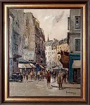 Jan Korthals - (1916–1972) Impressionistisch stadsgezicht kopen? Bied vanaf 850!