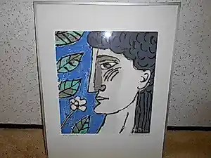 Buy Jan Hartogh - Vrouw met bloem? Bid from 150!