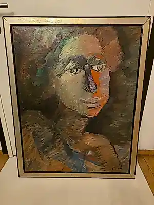 AcheterRoger Somville - – Expressionistisch vrouwenportret – Olieverf op d...? Enchérissez de 500!