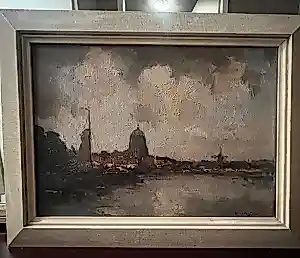Buy Aris Knikker - Arie knikker (1887-1962) Hollands stadsgezicht? Bid from 200!