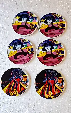 AcheterCorneille - 6 x Corneille onderzetters? Enchérissez de 20!