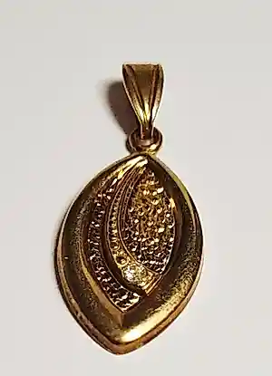 Nieuwe 10 karaats goud op zilveren hanger met facetgeslepen bergkristal kopen? Bied vanaf 25!