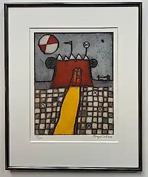 Buy Marjan Smit - handgesigneerde zeefdruk | 'Kasteel' | 2010? Bid from 50!