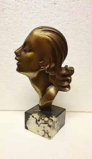 Onbekend - Art-deco bronzen profielbust kaufen? Bieten Sie von 20!