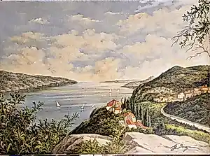 Giancarlo Borgia - "Lago di Garda" - Large Original Oil on Canvas with Artist Authentication kaufen? Bieten Sie von 70!