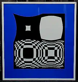 Victor Vasarely - ingelijste zeefdruk: Japet kaufen? Bieten Sie von 399!