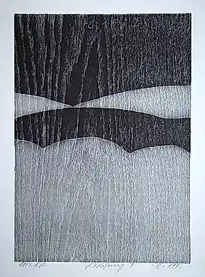 Franz Eggenschwiler - Clearing II, 1992 - Originele houtsnede, handgesigneerd kaufen? Bieten Sie von 70!
