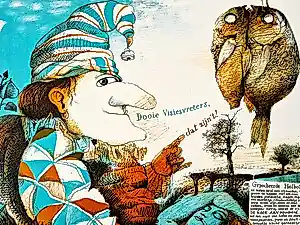 Nicolaas Wijnberg - Grote, in kleine oplage (50) gemaakte kleuren Litho "gepocheerde heilbot" kopen? Bied vanaf 47!