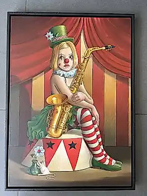 Frank Warmerdam - Clowntje met saxofoon kopen? Bied vanaf 200!
