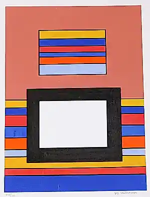 Guy Vandenbranden - Zeefdruk op geschept papier, Construction vendu pour 70€ !