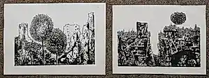 Buy Jan Bernard Meinen - 2 Lithos " Fantastisch Landschap "? Bid from 40!