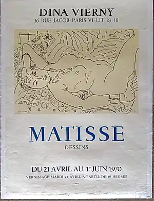 Henri Matisse - Affiche originale 1970 – Galerie Dina Vierny – Dessins – Mourlot – Affiche en... kaufen? Bieten Sie von 225!