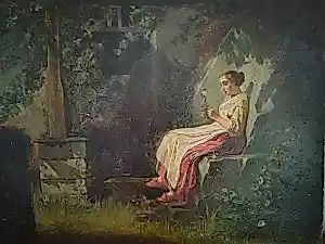 Henri-Emmanuel Blanc-Fontaine - Jeune femme à la fleur kaufen? Bieten Sie von 300!