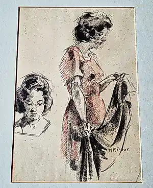 Henri Frederic Boot - een in de jaren 50 impressionistisch geschilderde "studie van een vrouw"- ges. kopen? Bied vanaf 54!