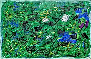 Andre van der Vossen - Abstracte compositie, olieverf op doek (zeer mooi ingelijst, groot) kaufen? Bieten Sie von 1395!