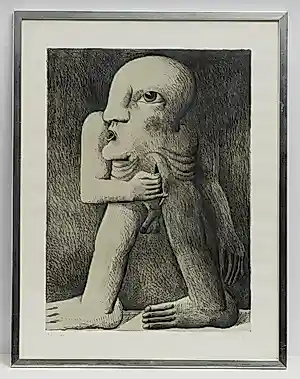 Horst Antes - Ingelijste litho; Kopffüssler- 2006 kaufen? Bieten Sie von 295!