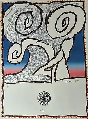 Pierre Alechinsky - litho 66/120, gesigneerd r.m. - 1983 kaufen? Bieten Sie von 1395!