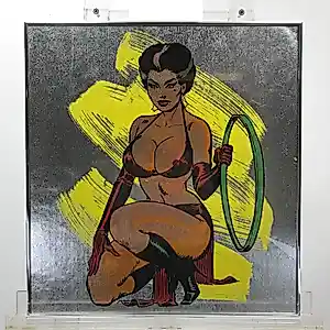 Allen Jones - Kneeling Woman – originele X-Art-Walls zeefdruk op metallic behang kaufen? Bieten Sie von 235!