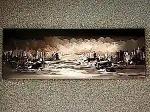 Buy Gena - Skyline Cityscape – Origineel werk van Genadyj? Bid from 150!