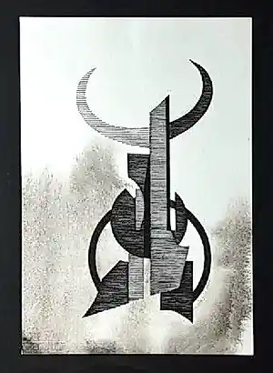 AcheterEugène Eechaut - Abstract ink composition? Enchérissez de 195!