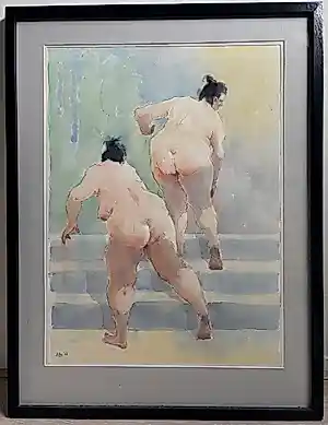 Han Groot - Twee naakte vrouwen op de rug gezien. kaufen? Bieten Sie von 75!