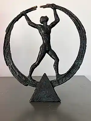Buy Loek Bos - Man in cirkel? Bid from 129!