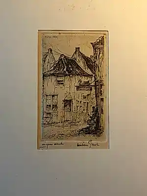 Buy Anton Pieck - – Originele Ets Enkhuizen (Handgesigneerd, Eigen Druk...)? Bid from 189!