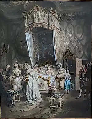 AcheterFrancois Adolphe Grison - Le lever de Marie-Antoinette? Enchérissez de 100!