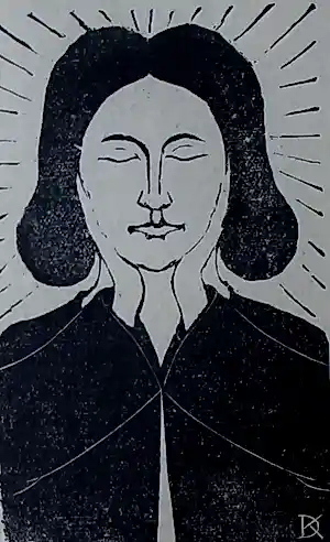 Buy Dirk Koning - Houtdruk: Meditatie? Bid from 50!