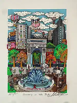 Charles Fazzino - Sunday in the Park kaufen? Bieten Sie von 550!