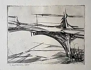 Jan Michielsen - Gesigneerde ets - 1965 - Zelden aangeboden kopen? Bied vanaf 55!