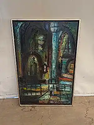 Jacob Kanbier - Kerk ramen kopen? Bied vanaf 175!