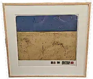 Armen Eloyan - Composition with stamps kaufen? Bieten Sie von 65!
