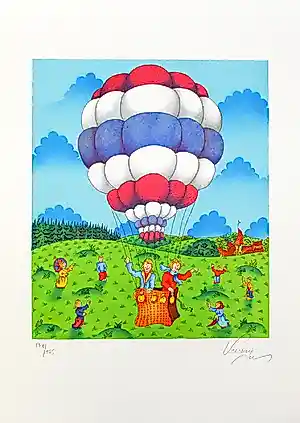 AcheterBernard Vercruyce - Prachtige Handgesigneerde Lithografie: Le Ballon? Enchérissez de 20!