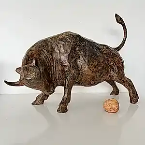 Pierre Chenet - bronzen sculptuur - Taureau (Stier) kaufen? Bieten Sie von 500!