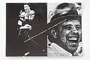 Buy Joseph Beuys - JOSEPH BEUYS: Karte "Elvis - Beuys", 1978, signiert? Bid from 90!