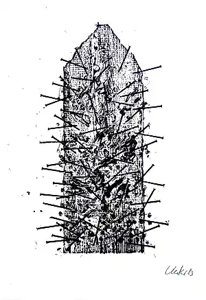 Buy Günther Uecker - "GOSLAR" 1983 - Lithographie - handsigniert - (100 x 70 cm)? Bid from 1000!