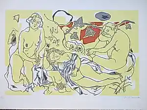 AcheterGabriel Fournier - Drie Naakten - Kleurenlitho? Enchérissez de 135!