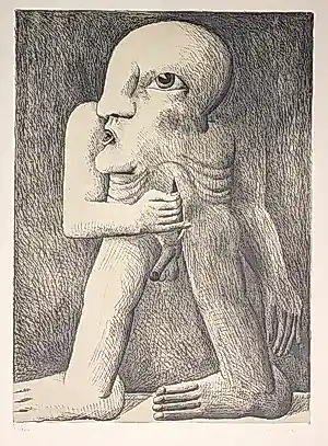 Horst Antes - Figur mit einer wunde kaufen? Bieten Sie von 295!
