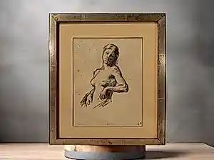 Jean-Francois Millet - Buste de Jeune Fille Nue. Lithographie originale d'après Jean-François MILLET kopen? Bied vanaf 100!