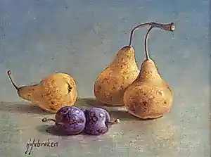 AcheterHans Habraken - Stilleven met peren en pruimen? Enchérissez de 375!