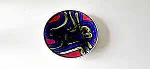 AcheterPoole Pottery - Poole Delphis bord nr. 3 uit de late jaren 60/70, gefotografeerd door Shirley Campbell.? Enchérissez de 50!