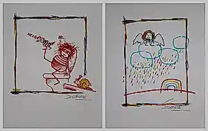 Wilhelm Schlote - Twee handgesigneerde giclées: Helge, Raindrops kaufen? Bieten Sie von 20!