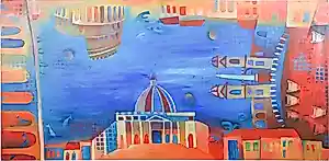 Marianne Aulman - Acryl op doek, Roma kopen? Bied vanaf 60!