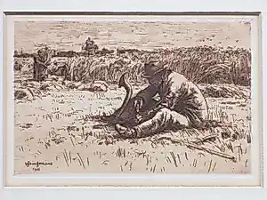 Buy Waalko Jans Dingemans (sr.) - Zeis wettende landarbeider - Ets? Bid from 48!