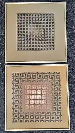 Victor Vasarely - Set van 2 iconische Op-Art héliogravures kaufen? Bieten Sie von 120!