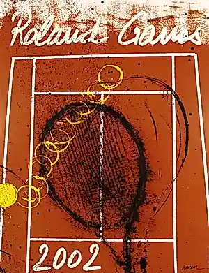 AcheterArman - Kleurenoffset-litho Affiche ROLAND GARROS 2002? Enchérissez de 30!