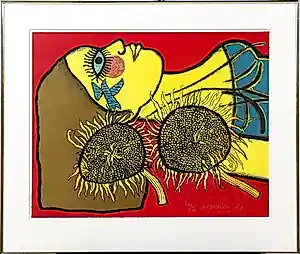 Buy Corneille - Hommage à Van Gogh - litho - Gesigneerd - ingelijst - 1989? Bid from 350!