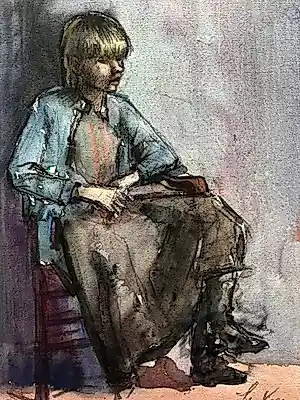 AcheterJan van der Veer - seventies portret van zittende vrouw? Enchérissez de 45!